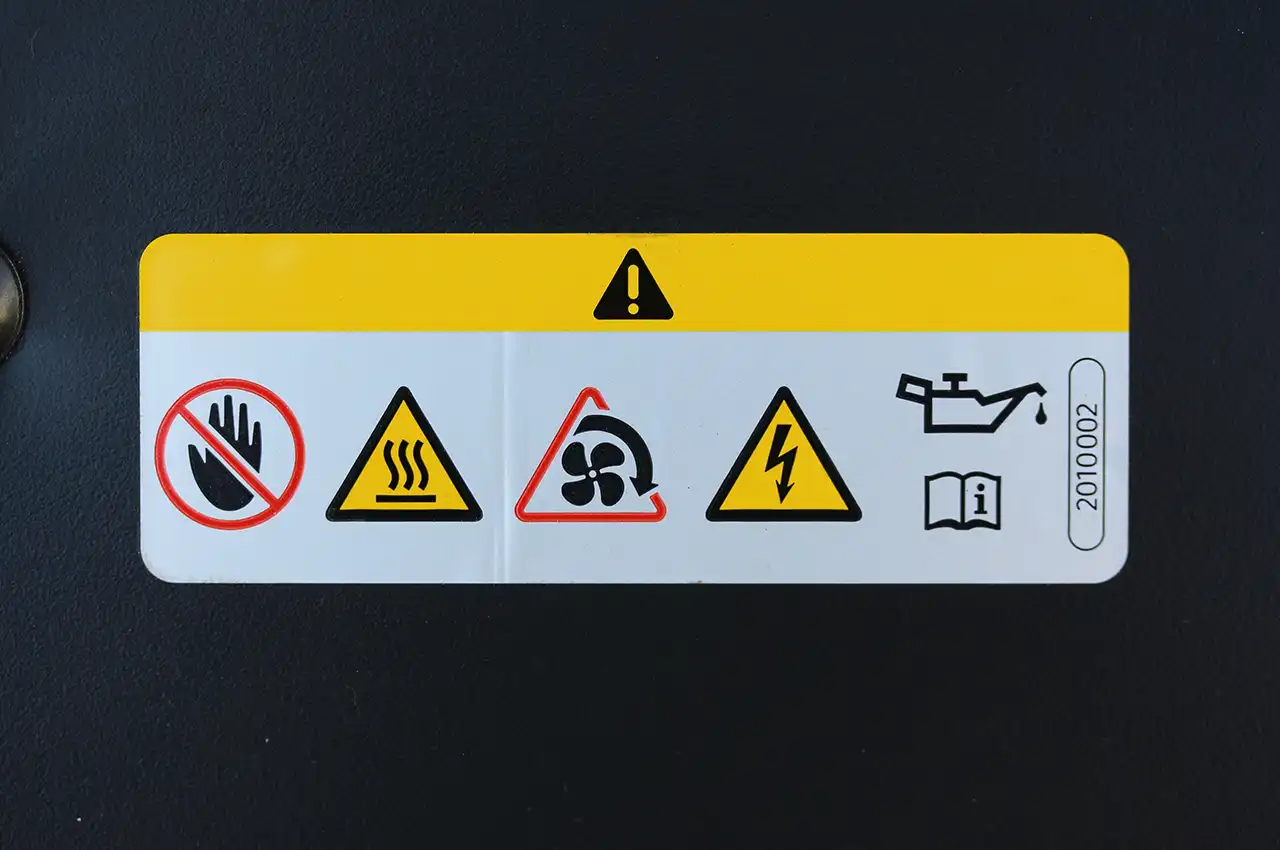 Produzione etichette di avvertenza pericolo per attrezzatura preventivo prezzo