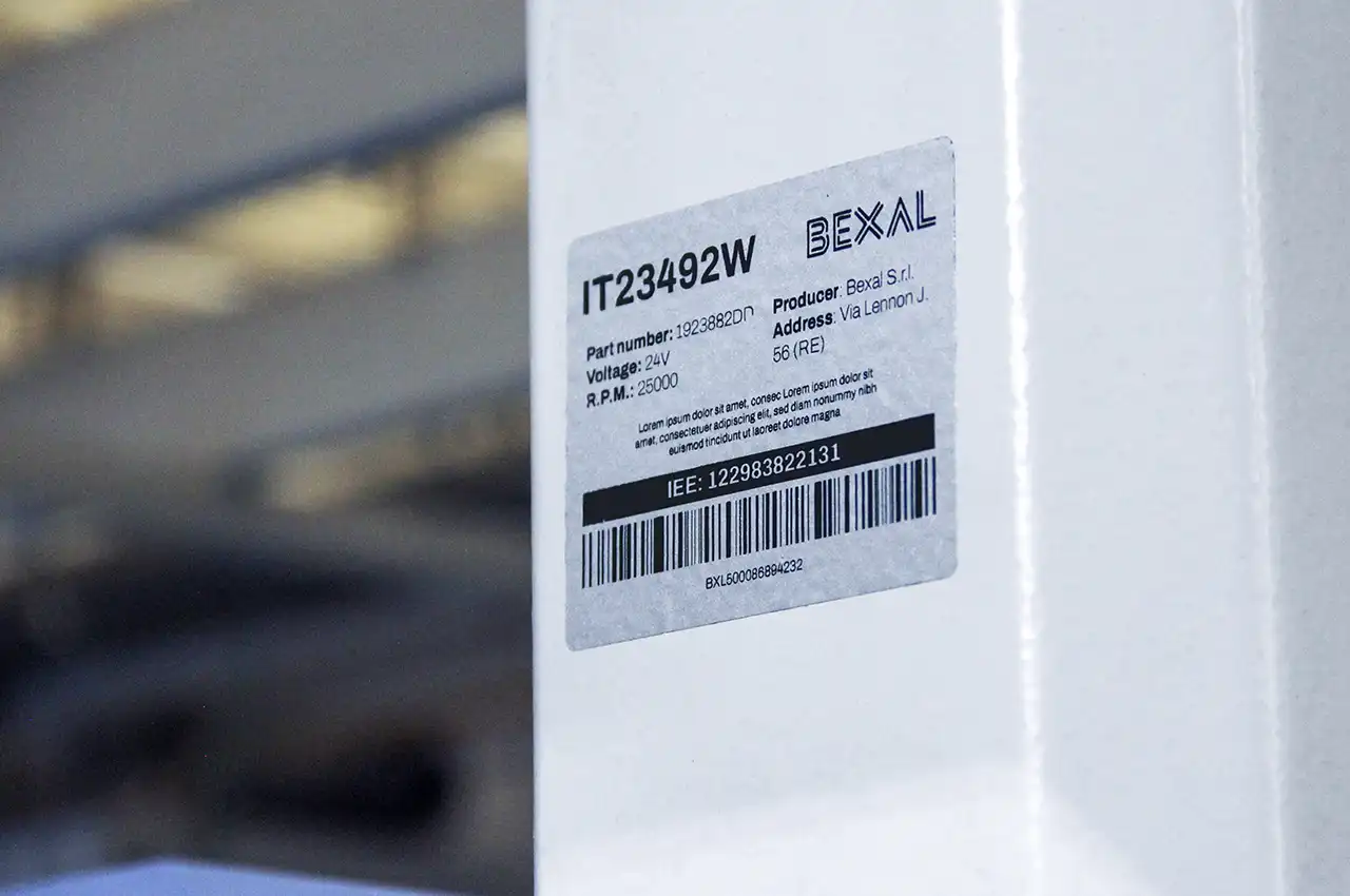 Produzione etichette identificative per attrezzature preventivo prezzo