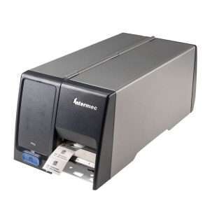 Stampante industriale Honeywell PM23C, 203 dpi, stampa termica diretta e a trasferimento, velocità fino a 305 mm/s, display LCD a colori, connettività USB, Ethernet, RS‑232, supporto Wi‑Fi e IPv6.